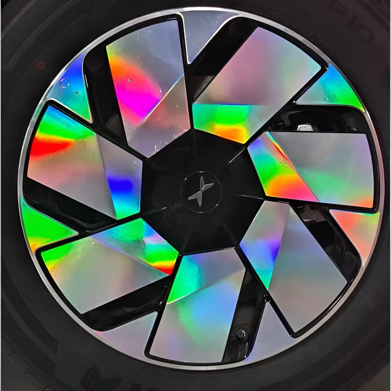 Xpeng P7+  Hubcap Sticker Blackout Modification （ 5 Wheels ）