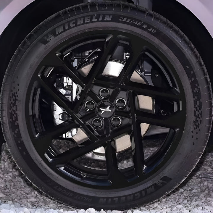 Xpeng P7+  Hubcap Sticker Blackout Modification （ 5 Wheels ）
