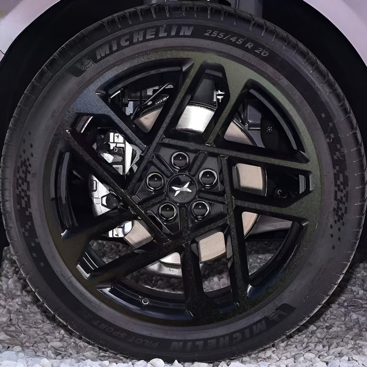Xpeng P7+  Hubcap Sticker Blackout Modification （ 5 Wheels ）