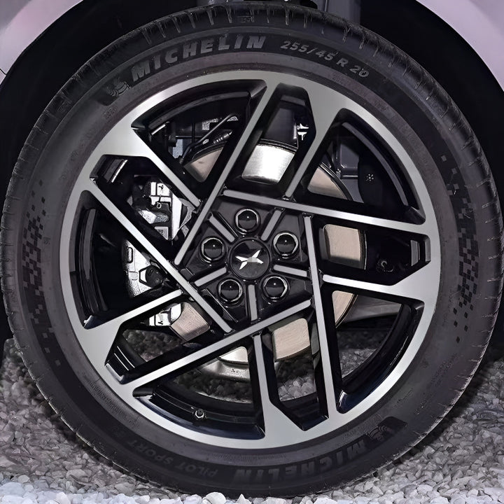 Xpeng P7+  Hubcap Sticker Blackout Modification （ 5 Wheels ）