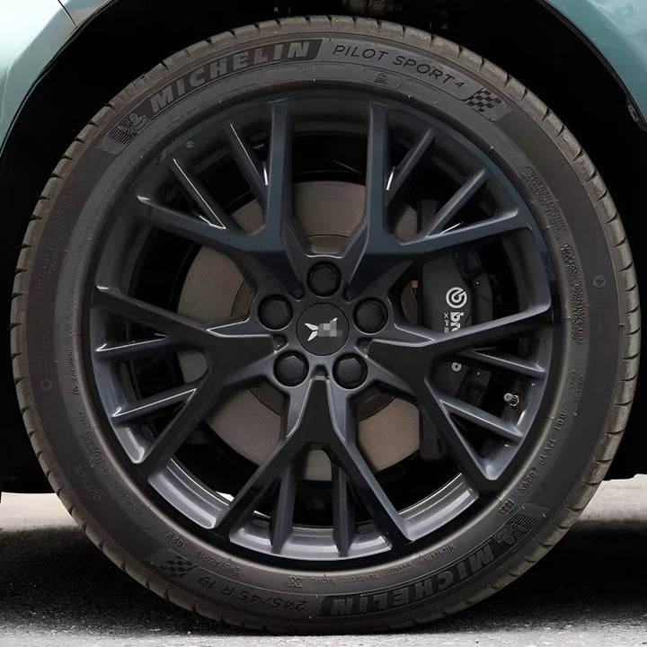 Xpeng P7+  Hubcap Sticker Blackout Modification （ 5 Wheels ）