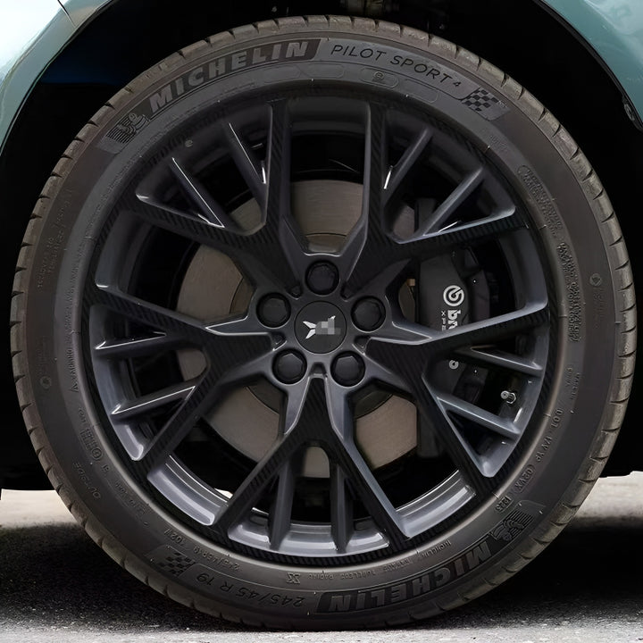 Xpeng P7+  Hubcap Sticker Blackout Modification （ 5 Wheels ）