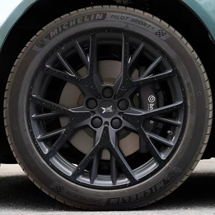 Xpeng P7+  Hubcap Sticker Blackout Modification （ 5 Wheels ）