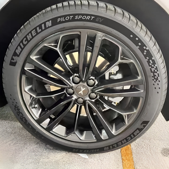 Xpeng G6 Hubcap Sticker Blackout Modification （ 5 Wheels ）