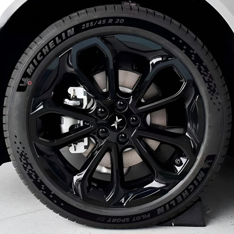 Xpeng G6 Hubcap Sticker Blackout Modification （ 5 Wheels ）