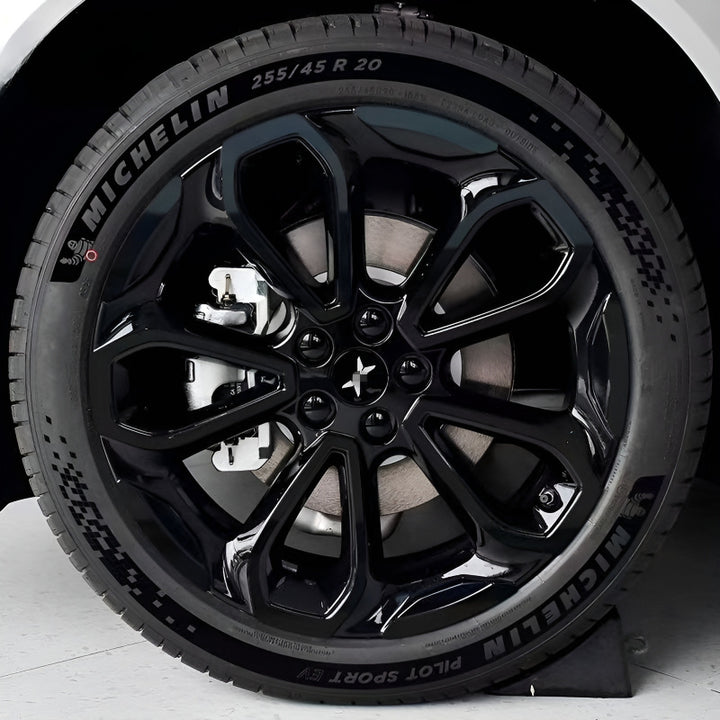 Xpeng G6 Hubcap Sticker Blackout Modification （ 5 Wheels ）