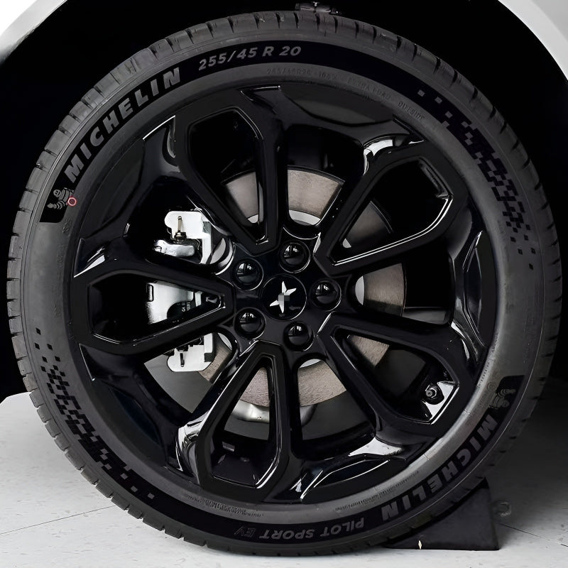 Xpeng G6 Hubcap Sticker Blackout Modification （ 5 Wheels ）