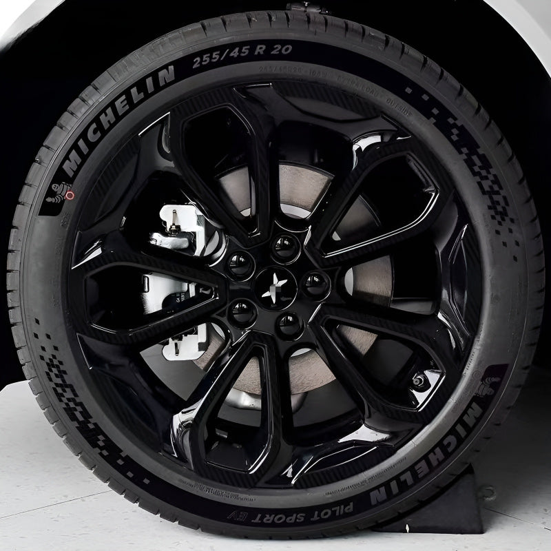 Xpeng G6 Hubcap Sticker Blackout Modification （ 5 Wheels ）