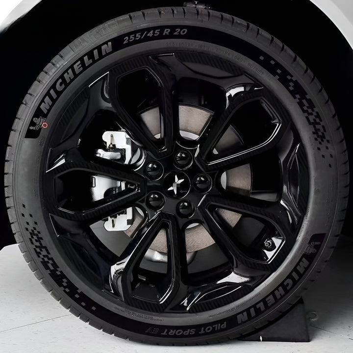 Xpeng G6 Hubcap Sticker Blackout Modification （ 5 Wheels ）