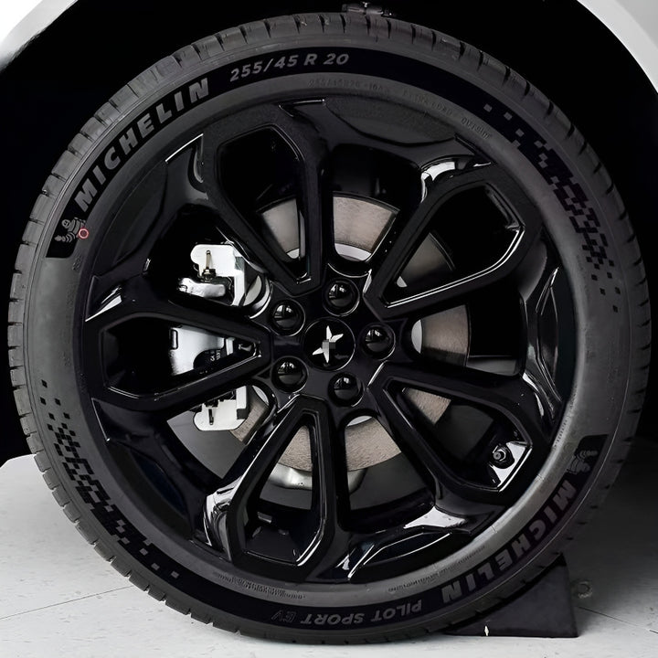 Xpeng G6 Hubcap Sticker Blackout Modification （ 5 Wheels ）