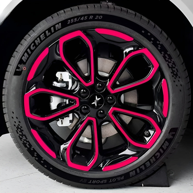 Xpeng G6 Hubcap Sticker Blackout Modification （ 5 Wheels ）