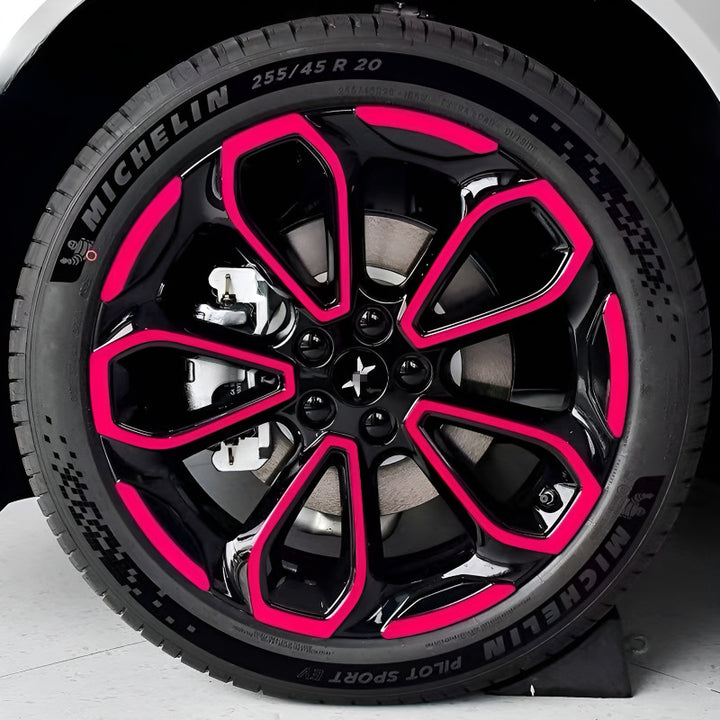 Xpeng G6 Hubcap Sticker Blackout Modification （ 5 Wheels ）