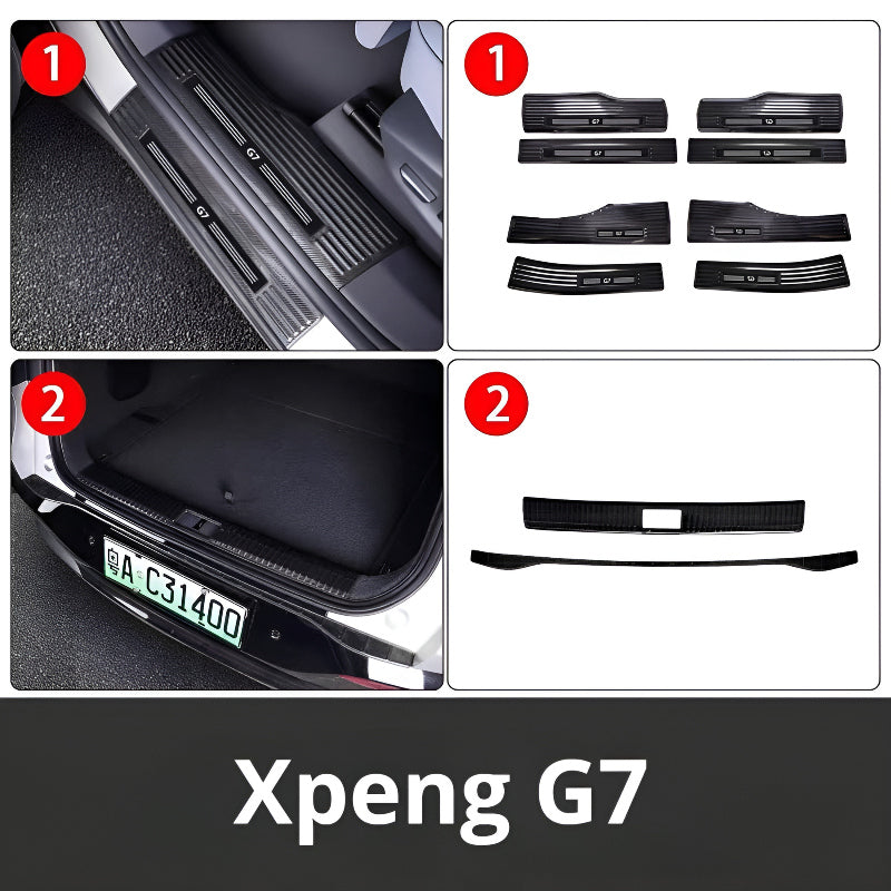 Xpeng G7  Front and Rear Door Car Pedal Kick Protection Strip ( 8 pieces )