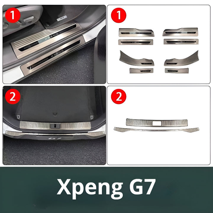 Xpeng G7  Front and Rear Door Car Pedal Kick Protection Strip ( 8 pieces )