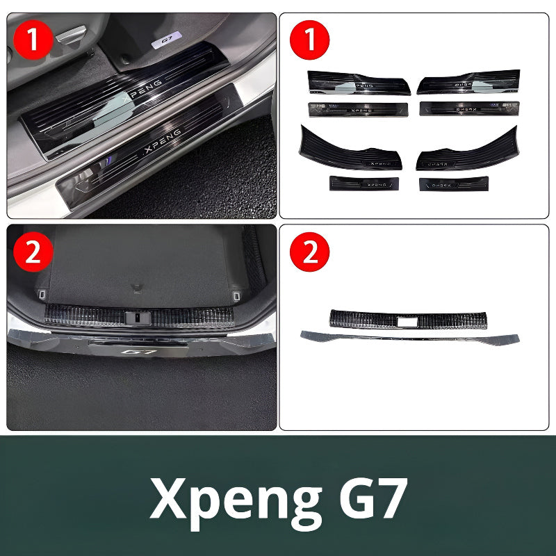 Xpeng G7  Front and Rear Door Car Pedal Kick Protection Strip ( 8 pieces )