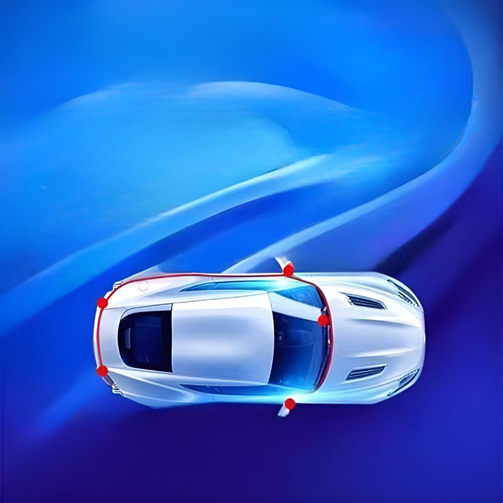 Rearview Mirror Warning Blind Spot Monitoring System