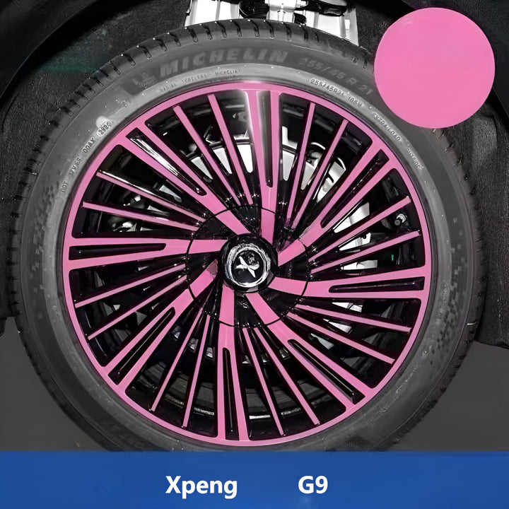 Xpeng G9 Hubcap Sticker Blackout Modification （ 5 Wheels ）