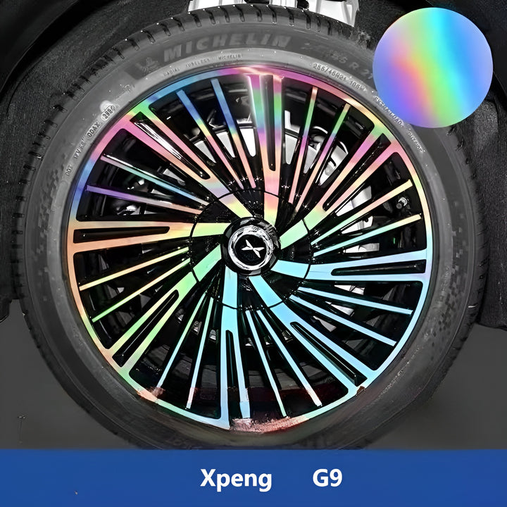 Xpeng G9 Hubcap Sticker Blackout Modification （ 5 Wheels ）