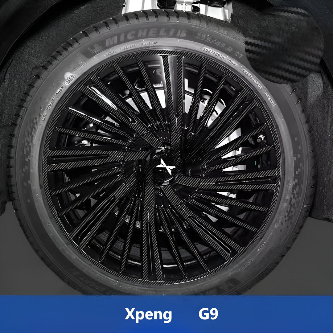 Xpeng G9 Hubcap Sticker Blackout Modification （ 5 Wheels ）