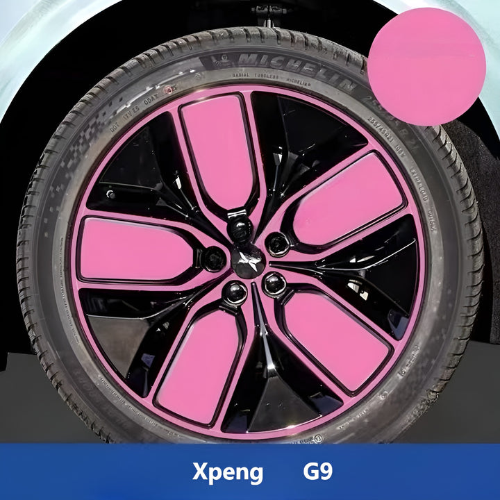 Xpeng G9 Hubcap Sticker Blackout Modification （ 5 Wheels ）