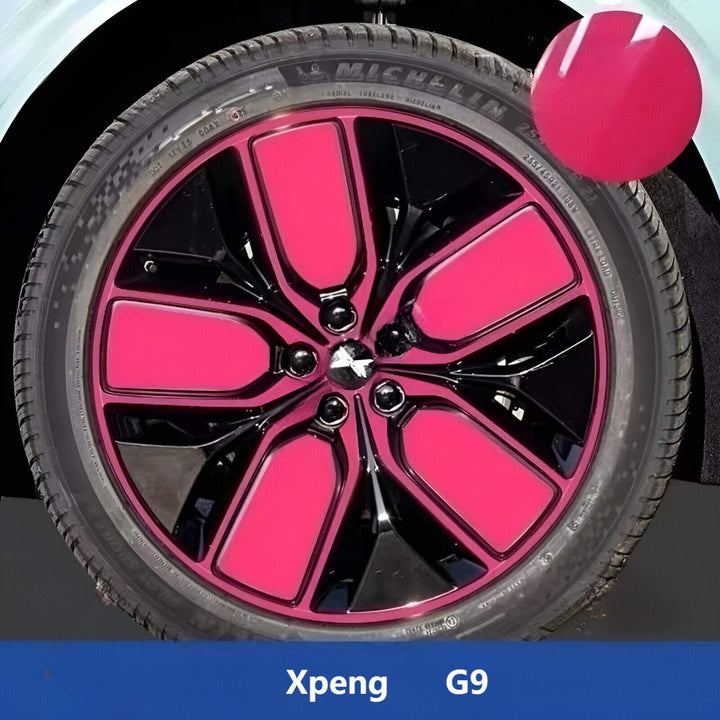 Xpeng G9 Hubcap Sticker Blackout Modification （ 5 Wheels ）