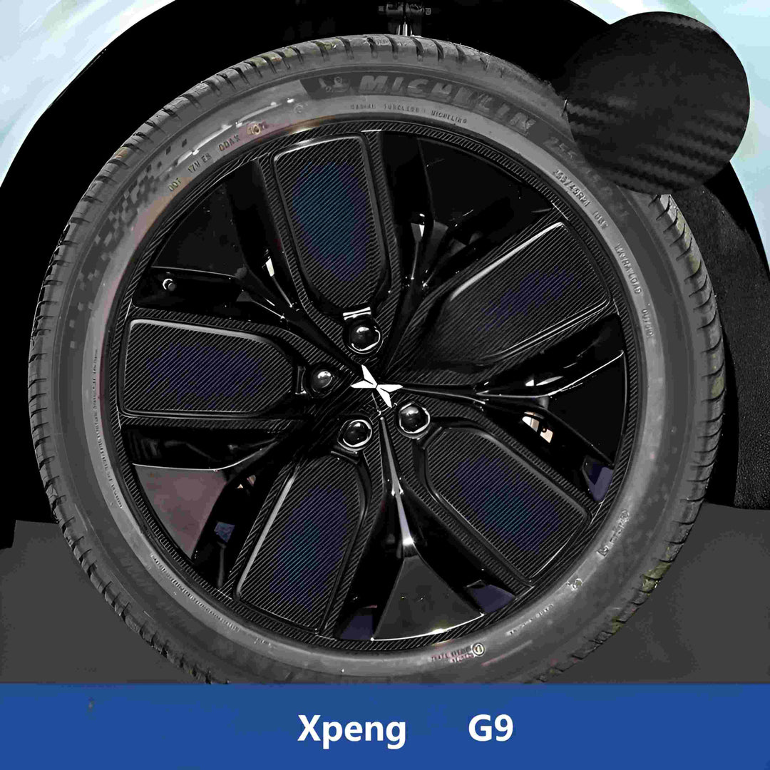 Xpeng G9 Hubcap Sticker Blackout Modification （ 5 Wheels ）