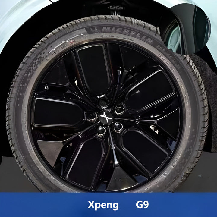 Xpeng G9 Hubcap Sticker Blackout Modification （ 5 Wheels ）