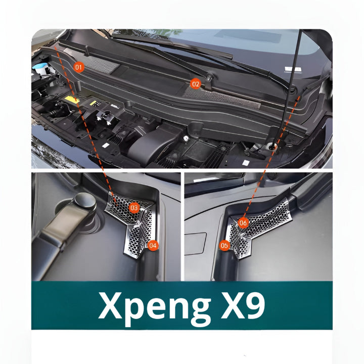 Xpeng X9 Front Nacelle Protective Cover&Air Inlet Protective Cover  (3-piece set)