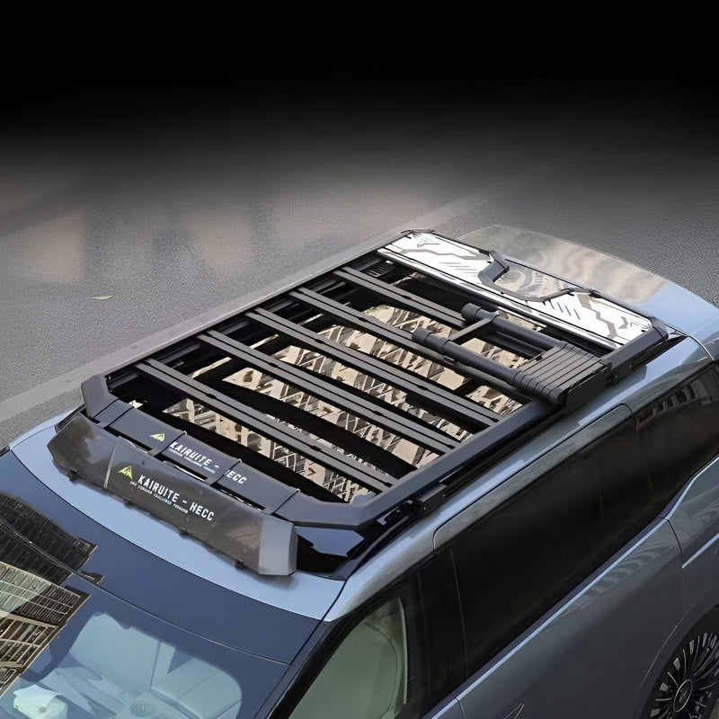 XPeng X9 roof rack platform, aluminum alloy electrostatic spraying process
