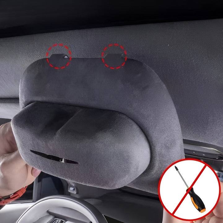 XPeng P7+ Glasses Case Snap-in Installation No Tools Required