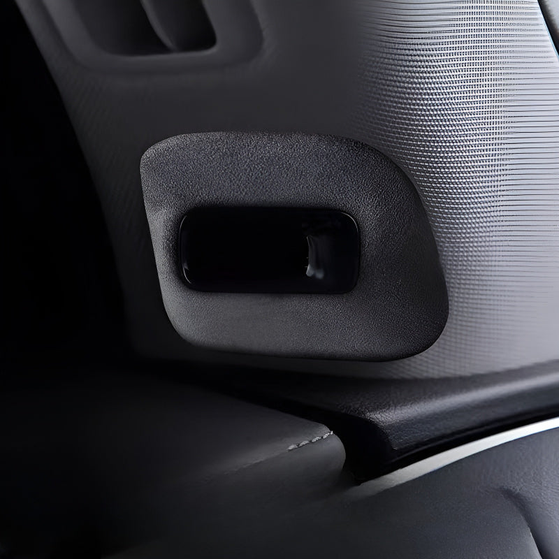XPENG G9 A-pillar camera cover installed in car interior