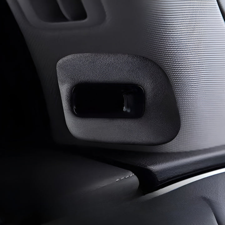 XPENG G9 A-pillar camera cover installed in car interior