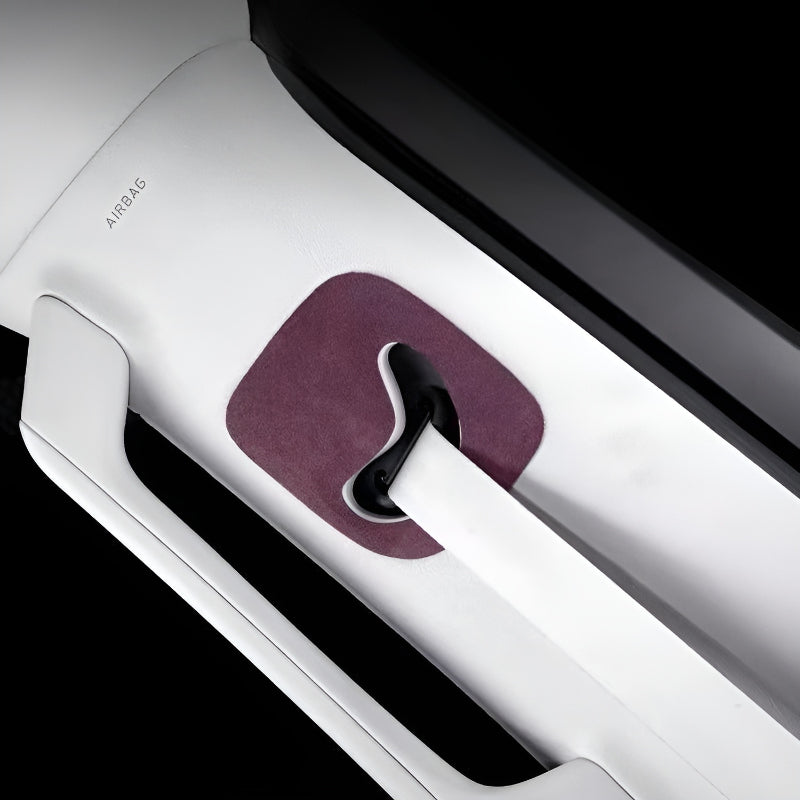 XPeng X9 Alcantara seat belt panel trim sticker 