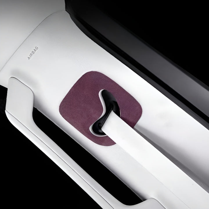 XPeng X9 Alcantara seat belt panel trim sticker 