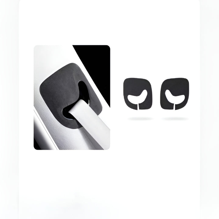 XPeng X9 seat belt panel trim sticker black Alcantara
