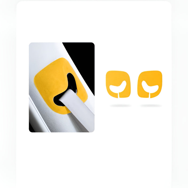XPeng X9 seat belt panel trim sticker yellow Alcantara

