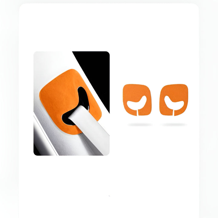 XPeng X9 seat belt panel trim sticker orange Alcantara