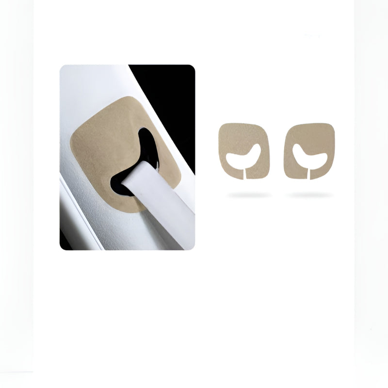 XPeng X9 seat belt panel trim sticker honey tea brown Alcantara
