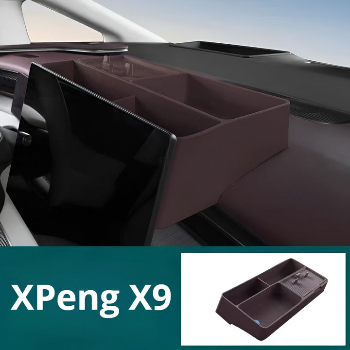 XPeng X9 Rose-brown Screen Back Organizer 