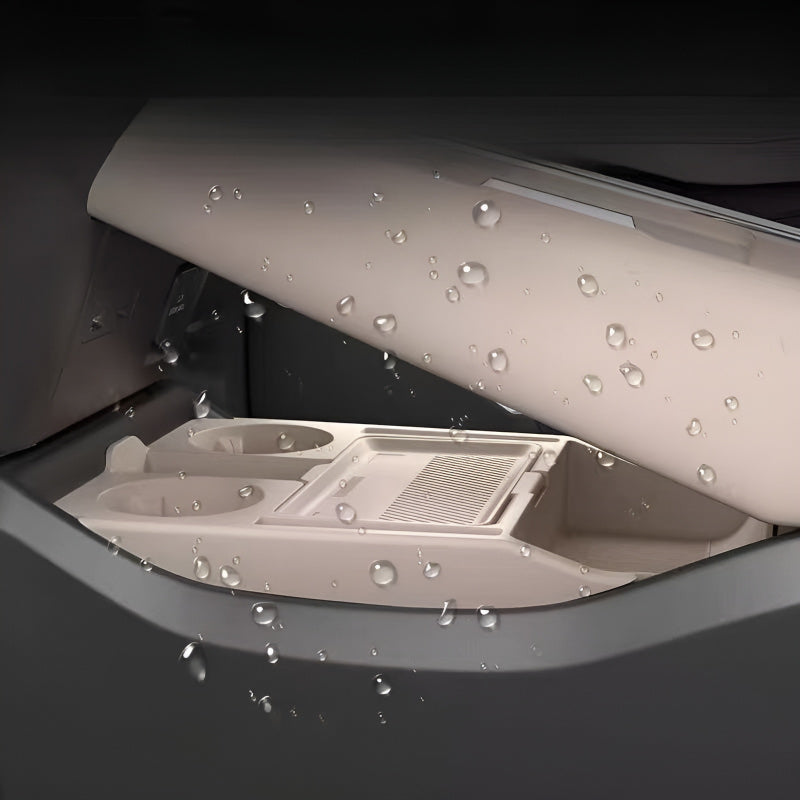 2026 XPeng  P7+  Lower Center Console Storage Box Misty Moon Beige