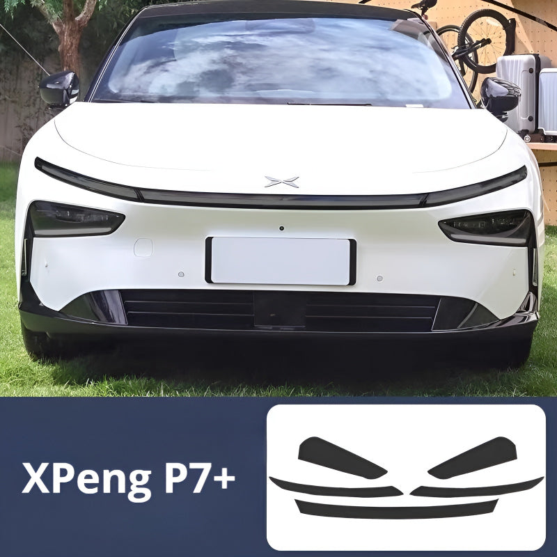  XPENG P7+ headlight color changing film 