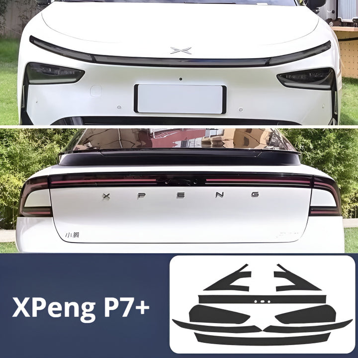 25 XPeng P7+ light control color changing front and rear light protection film
