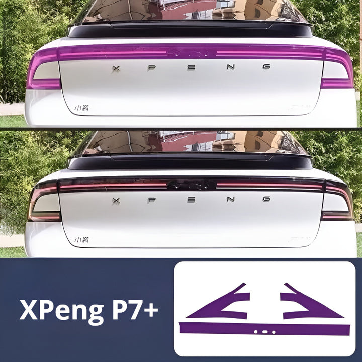 XPENG P7+ light control color changing taillight film 