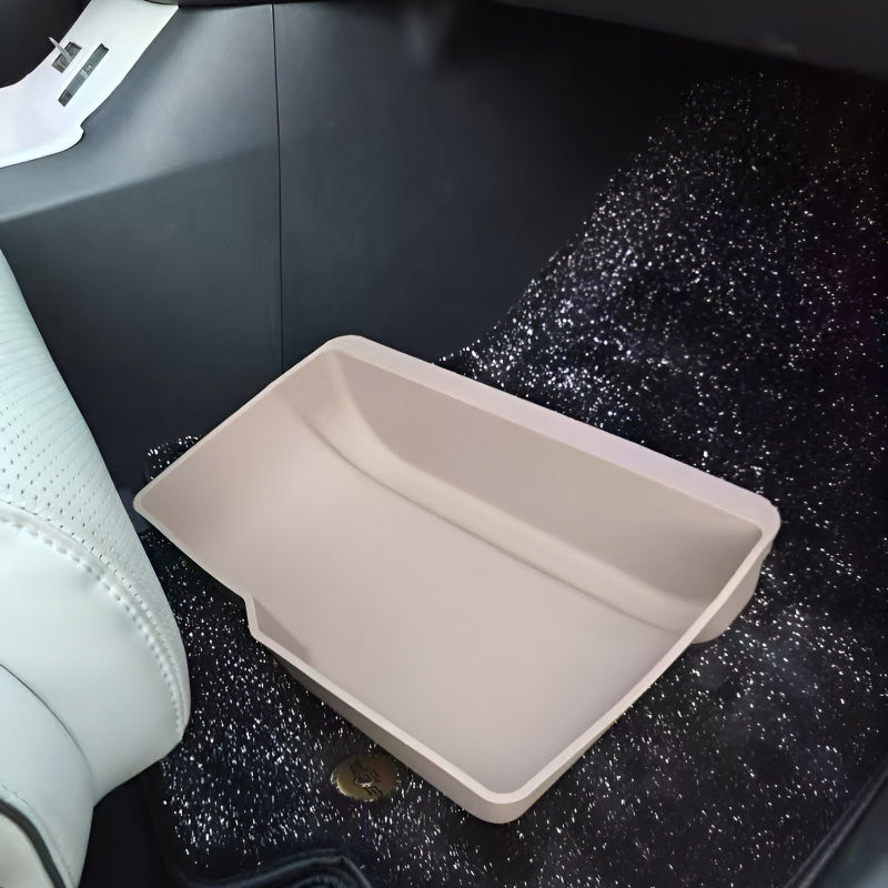  XPeng X9 under-seat storage box  Moon shadow curry silicone interior accessory 
