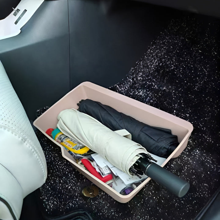 XPeng X9 under-seat storage box interior space organizer 