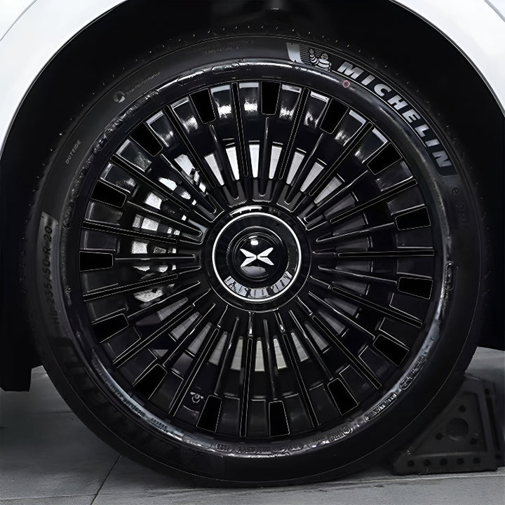  XPeng X9 Pure Black Hubcap Sticker 