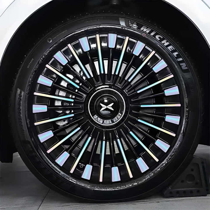  XPeng X9 Laser Silver Hubcap Sticker 