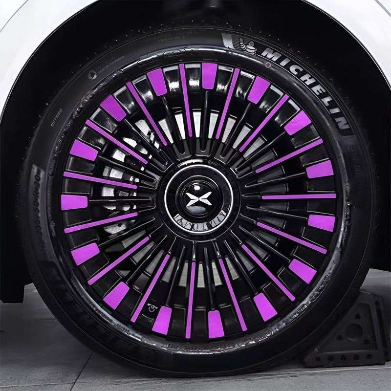 XPeng X9 Purple Plating Hubcap Sticker 