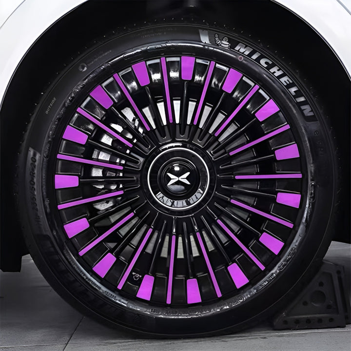 XPeng X9 Purple Plating Hubcap Sticker 