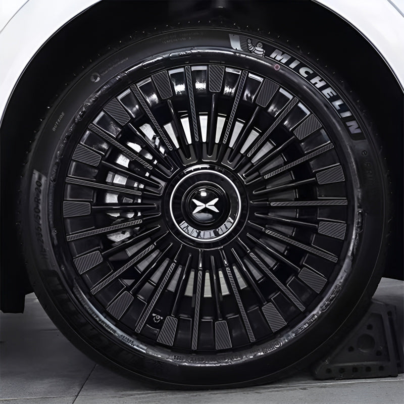  XPeng X9 Carbon Black Hubcap Sticker 